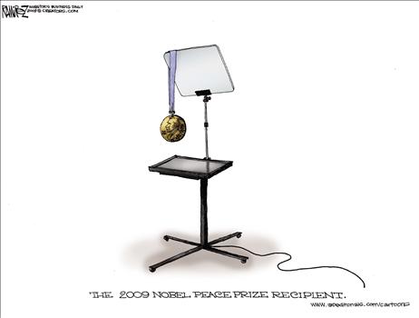 cartoon 10-11 michael ramirez 10-10 nobel hanging on teleprompter.jpg